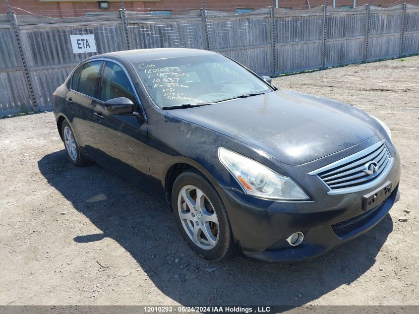 2010 Infiniti G37 VIN: JN1CV6AR5AM457804 Lot: 12010293