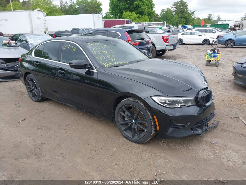 2019 BMW 3 Series VIN: WBA5R7C50KAJ83082 Lot: 12010319