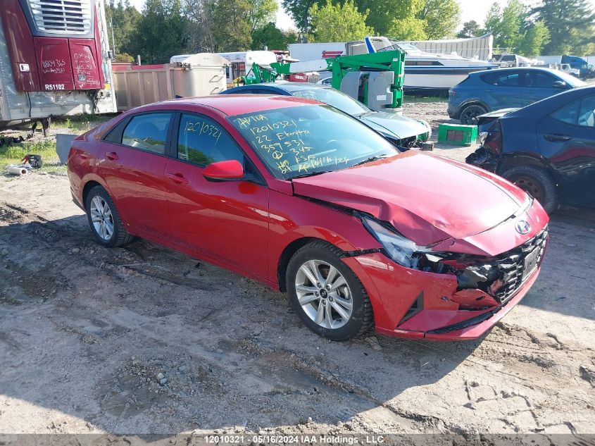 2022 Hyundai Elantra Preferred Ivt VIN: KMHLM4AG4NU359531 Lot: 12010321