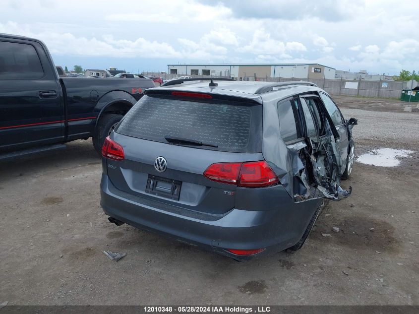 2017 Volkswagen Golf Sportwagen VIN: 3VWA17AU8HM516236 Lot: 12010348