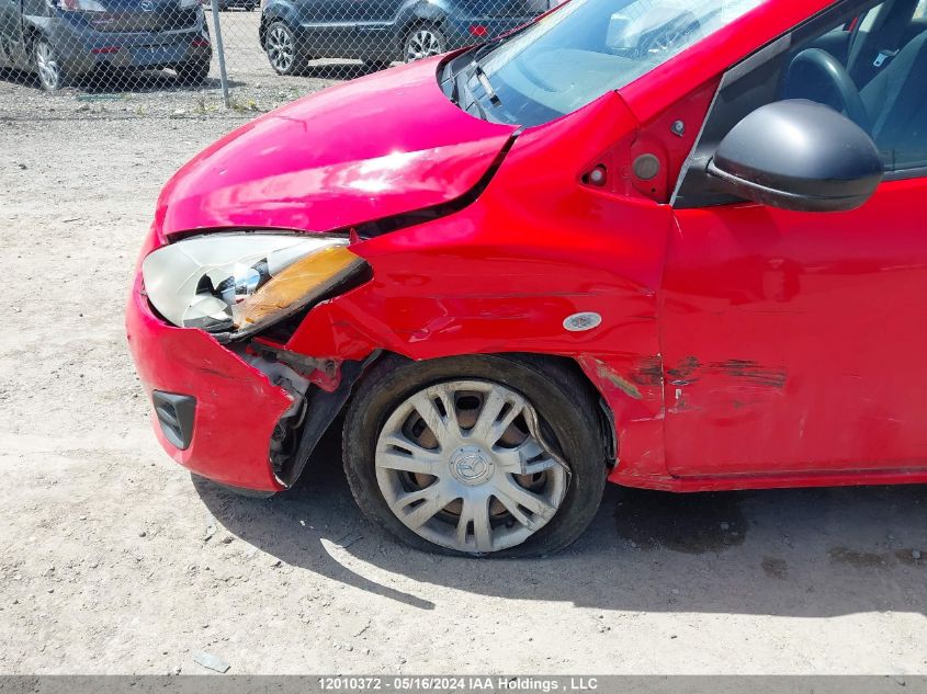 2013 Mazda Mazda2 VIN: JM1DE1KY1D0165217 Lot: 12010372