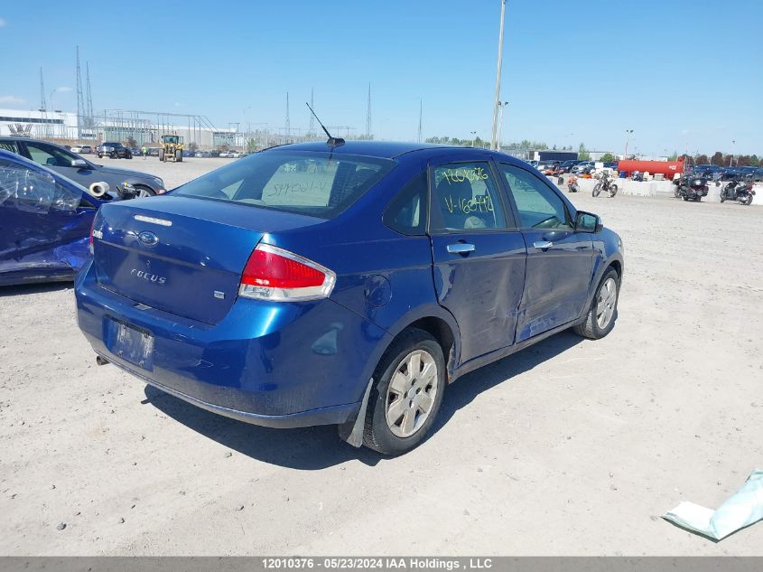 2008 Ford Focus VIN: 1FAHP34N18W160442 Lot: 12010376