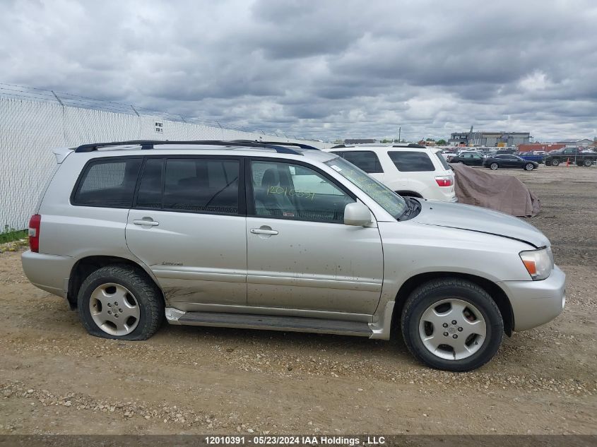 2006 Toyota Highlander Limited VIN: JTEEP21AX60175302 Lot: 12010391