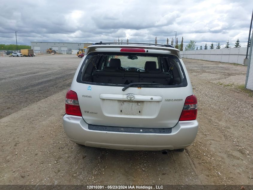 2006 Toyota Highlander Limited VIN: JTEEP21AX60175302 Lot: 12010391