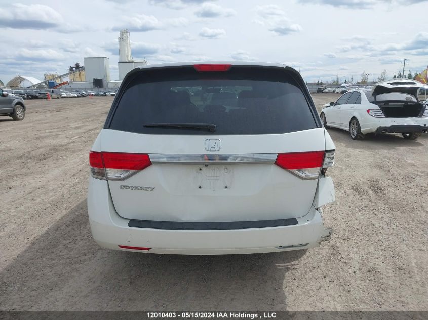 2015 Honda Odyssey VIN: 5FNRL5H45FB510826 Lot: 12010403