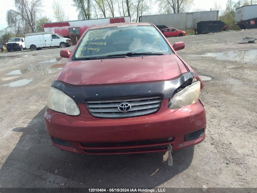 2003 Toyota Corolla VIN: 2T1BR32E13C766306 Lot: 12010404