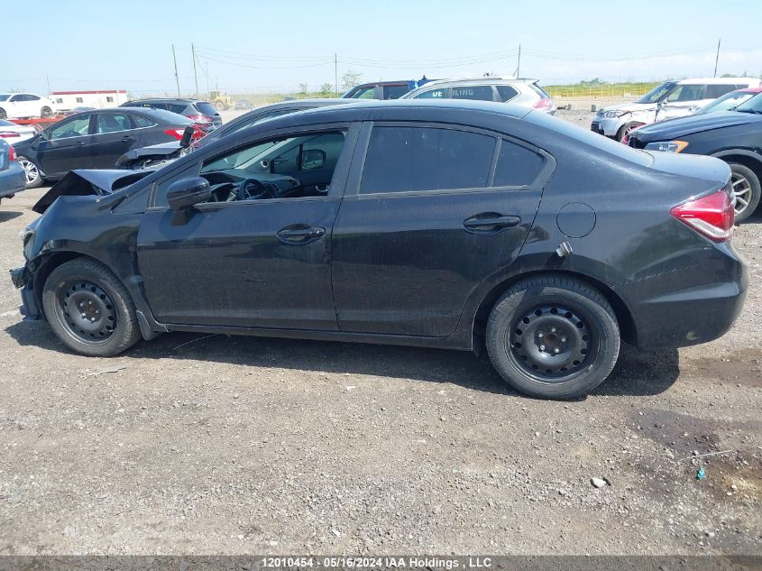 2014 Honda Civic Lx VIN: 2HGFB2F51EH026906 Lot: 12010454