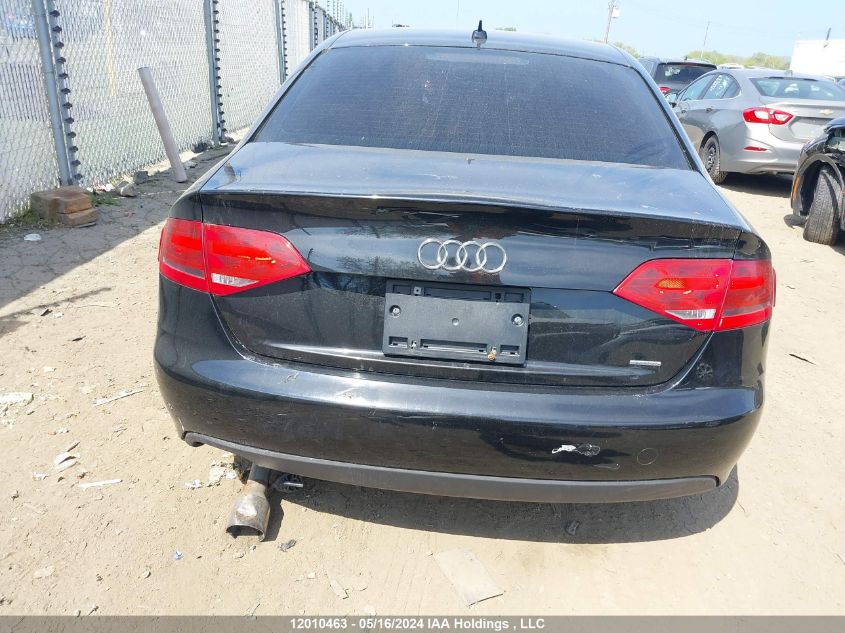 2012 Audi A4 VIN: WAUDFCFL9CN000313 Lot: 12010463