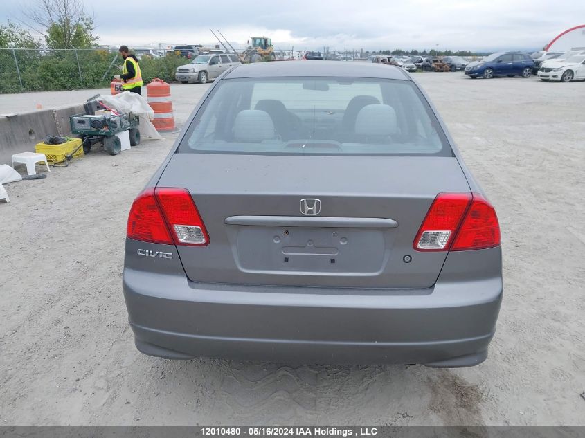 2005 Honda Civic Sdn VIN: 2HGES16655H034747 Lot: 12010480