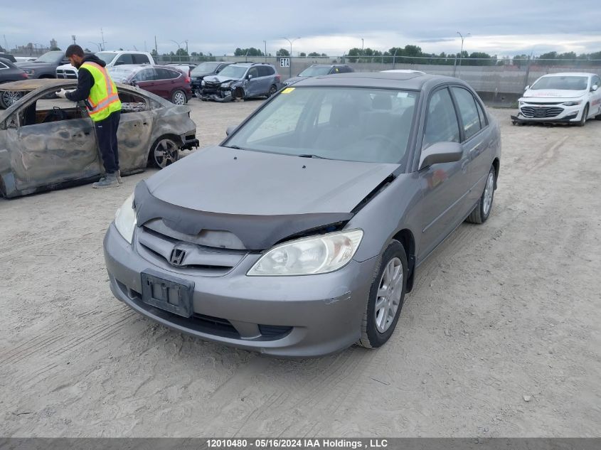 2005 Honda Civic Sdn VIN: 2HGES16655H034747 Lot: 12010480