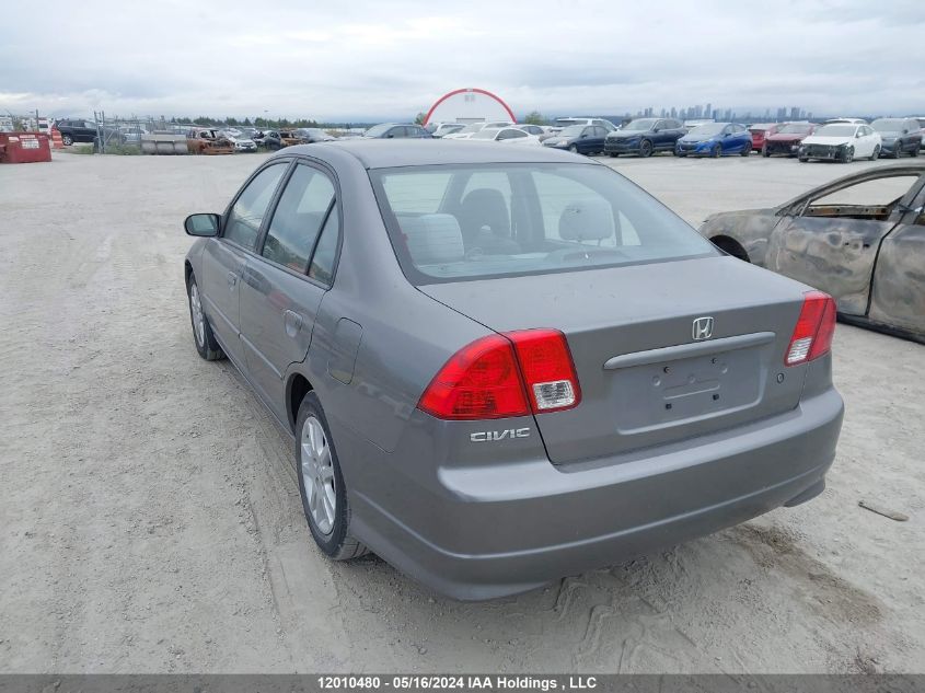 2005 Honda Civic Sdn VIN: 2HGES16655H034747 Lot: 12010480