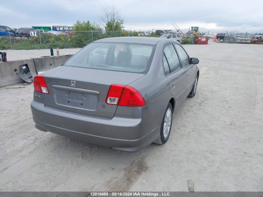 2005 Honda Civic Sdn VIN: 2HGES16655H034747 Lot: 12010480