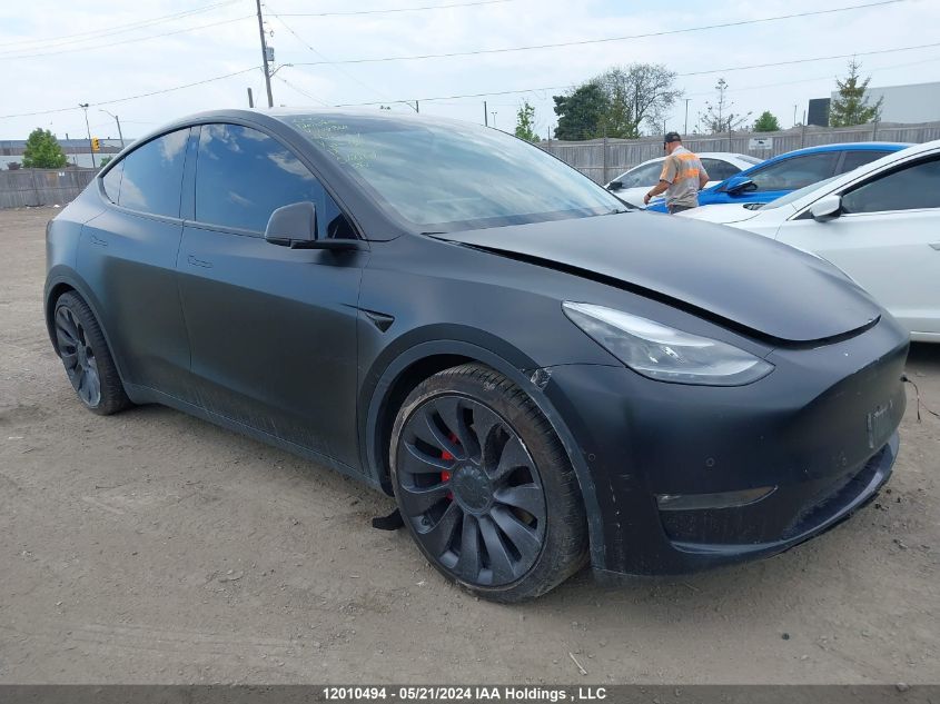 2021 Tesla Model Y VIN: 5YJYGDEF1MF209869 Lot: 12010494