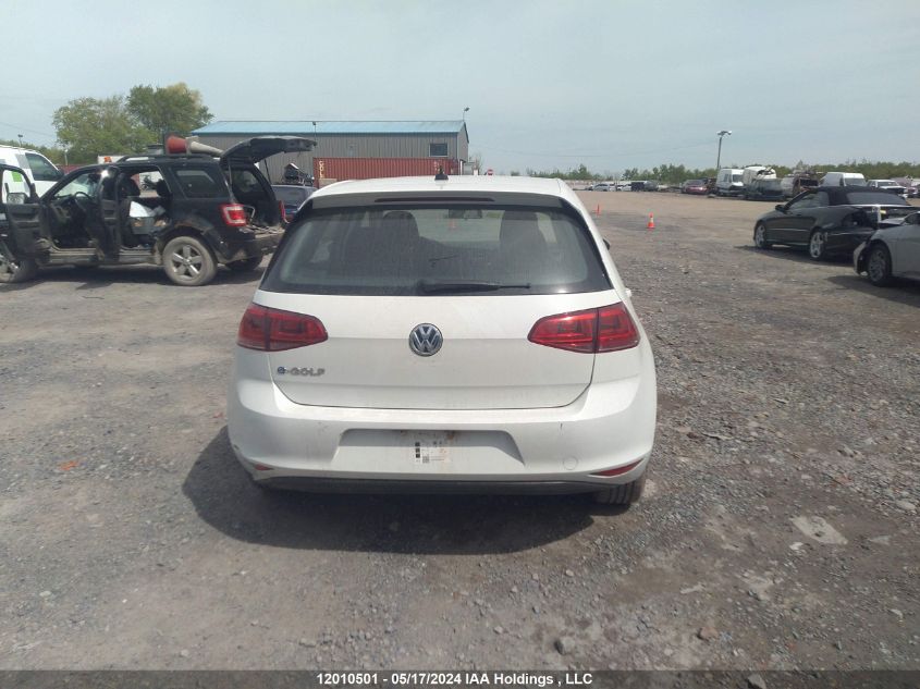 2016 Volkswagen E-Golf Se VIN: WVWKP7AU1GW916594 Lot: 12010501