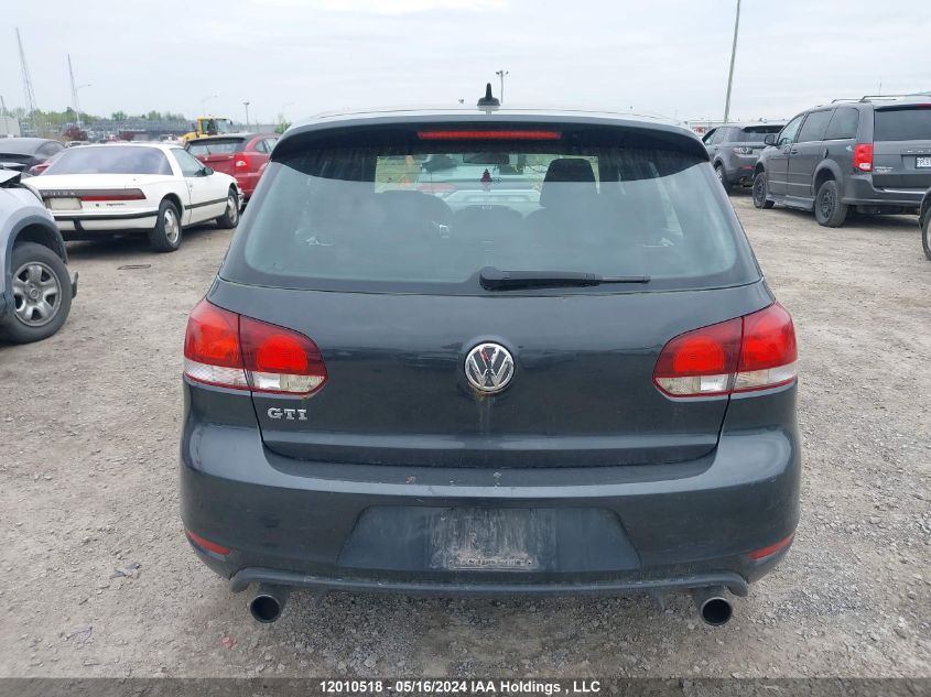 2012 Volkswagen Golf Gti VIN: WVWGV7AJ7CW309160 Lot: 12010518