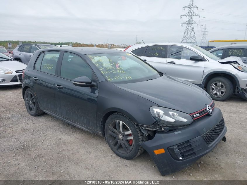 2012 Volkswagen Golf Gti VIN: WVWGV7AJ7CW309160 Lot: 12010518