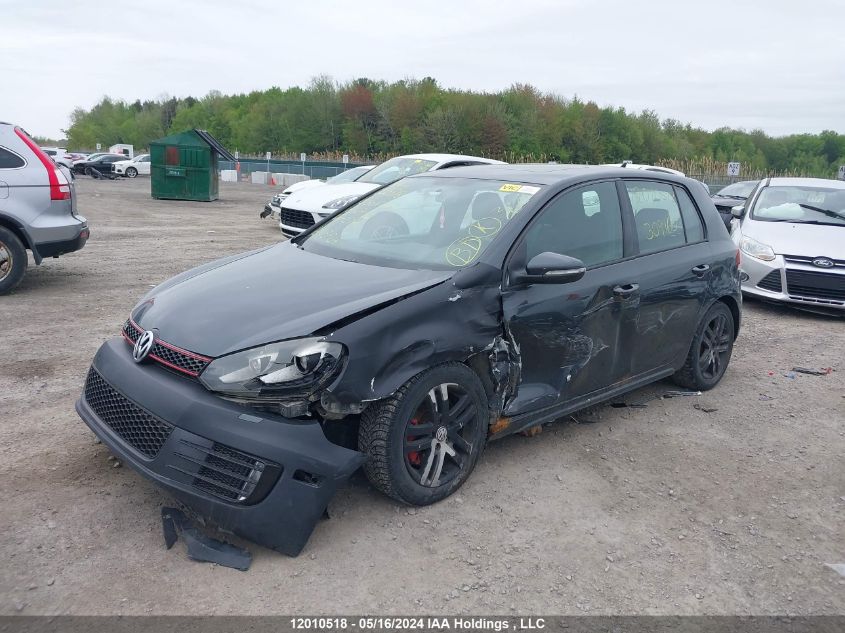 2012 Volkswagen Golf Gti VIN: WVWGV7AJ7CW309160 Lot: 12010518