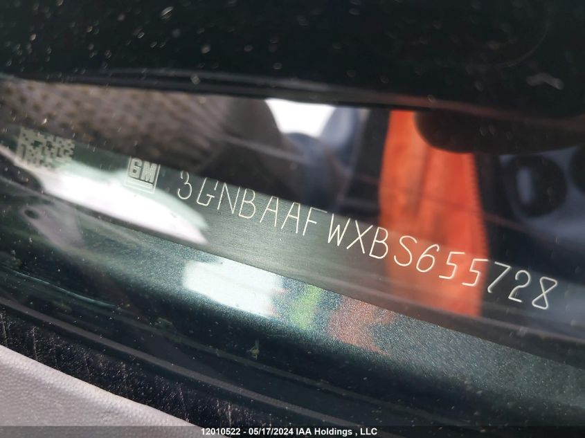 2011 Chevrolet Hhr Ls VIN: 3GNBAAFWXBS655728 Lot: 12010522