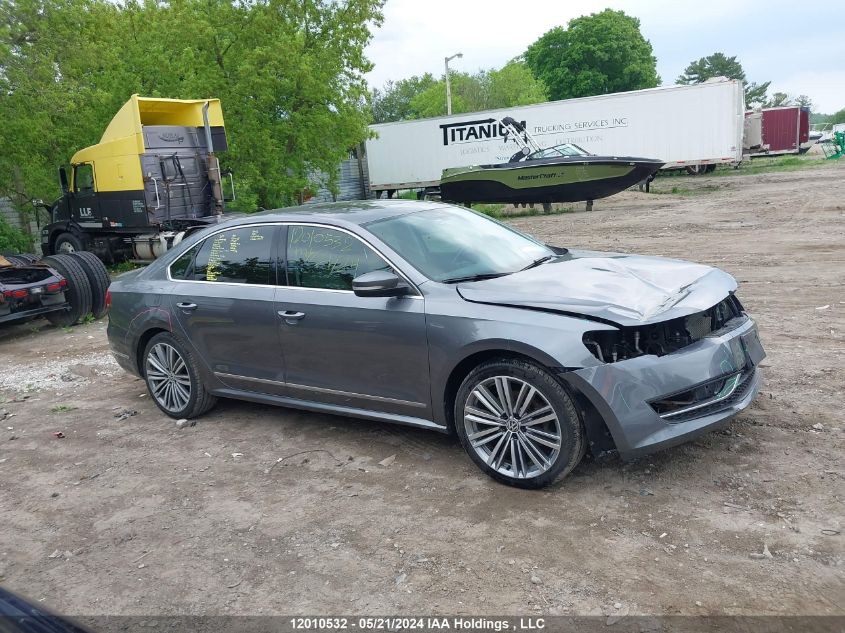 2015 Volkswagen Passat Se VIN: 1VWBV7A38FC050628 Lot: 12010532