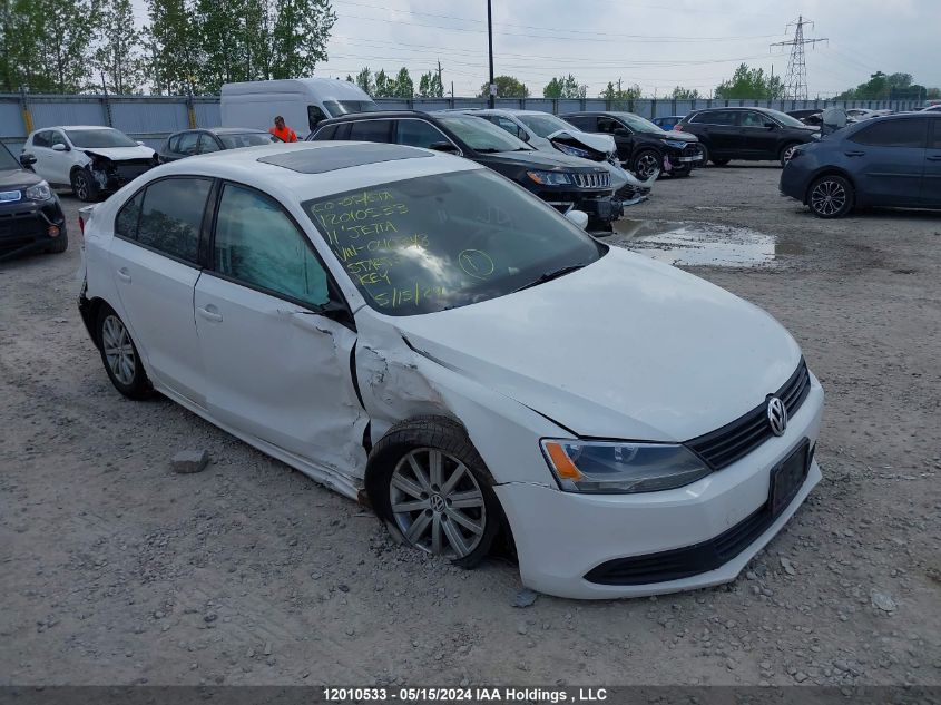 2011 Volkswagen Jetta Sedan VIN: 3VWDK7AJ6BM040348 Lot: 12010533