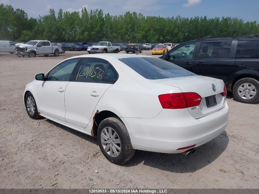 2011 Volkswagen Jetta Sedan VIN: 3VWDK7AJ6BM040348 Lot: 12010533