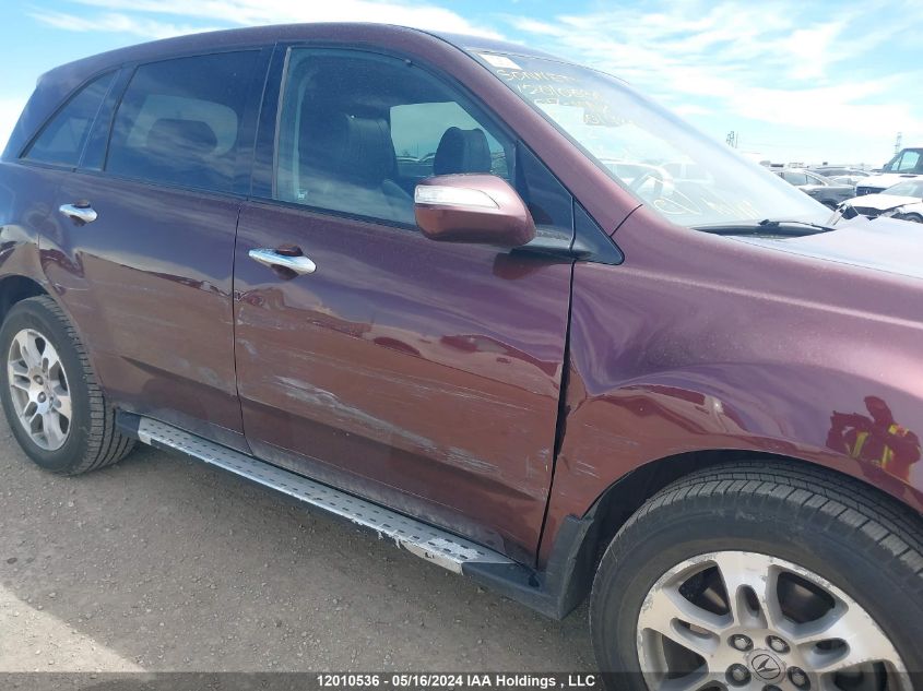 2007 Acura Mdx VIN: 2HNYD28577H001780 Lot: 12010536