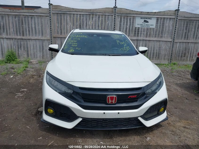 2018 Honda Civic Sport Touring VIN: SHHFK7H93JU303212 Lot: 12010552