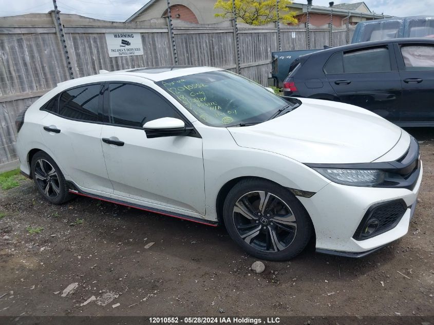 2018 Honda Civic Sport Touring VIN: SHHFK7H93JU303212 Lot: 12010552