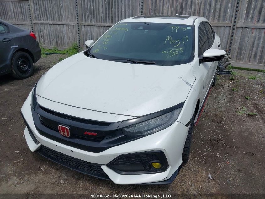 2018 Honda Civic Sport Touring VIN: SHHFK7H93JU303212 Lot: 12010552