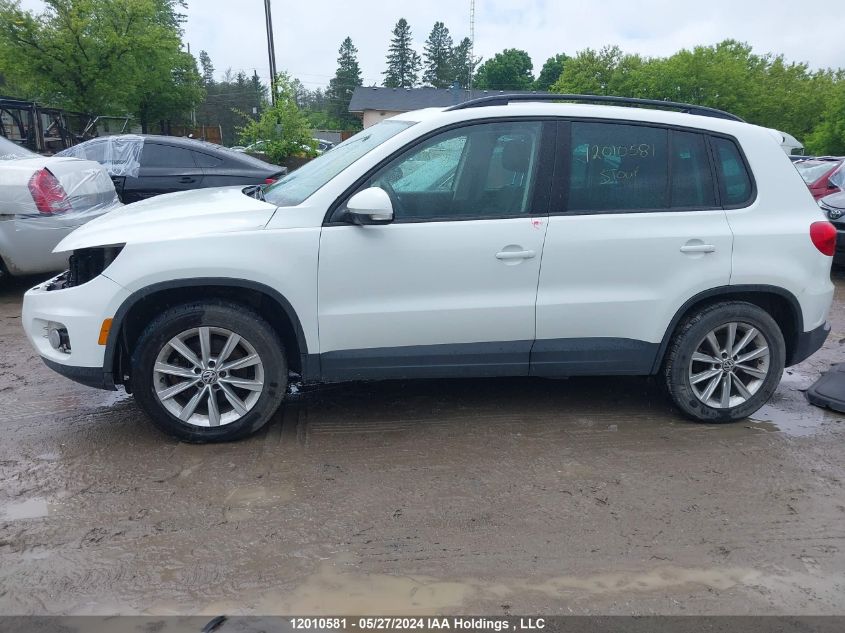 2014 Volkswagen Tiguan VIN: WVGJV3AX5EW607174 Lot: 12010581
