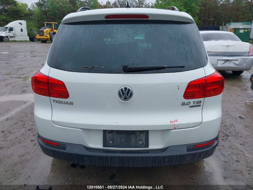 2014 Volkswagen Tiguan VIN: WVGJV3AX5EW607174 Lot: 12010581