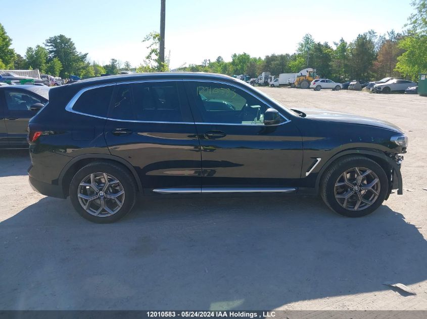 2022 BMW X3 VIN: 5UX53DP05N9J85366 Lot: 12010583