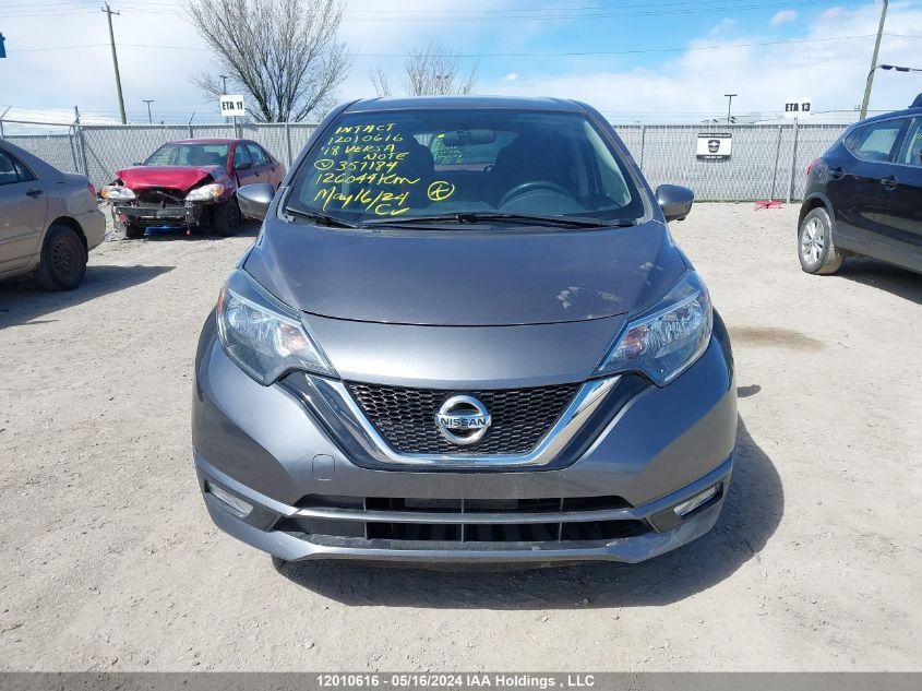 2018 Nissan Versa Note S/Sr/Sv VIN: 3N1CE2CP7JL357184 Lot: 12010616