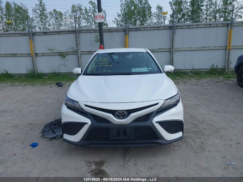 2022 Toyota Camry Se/Se Night Shade VIN: 4T1G11AK8NU647257 Lot: 12010620