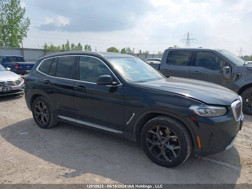 2024 BMW X3 VIN: 5UX53DP09R9T82143 Lot: 12010623