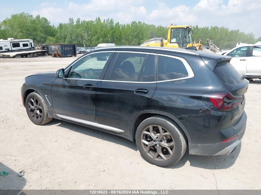2024 BMW X3 VIN: 5UX53DP09R9T82143 Lot: 12010623