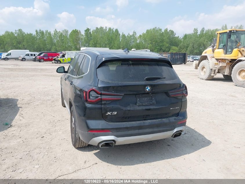 2024 BMW X3 VIN: 5UX53DP09R9T82143 Lot: 12010623
