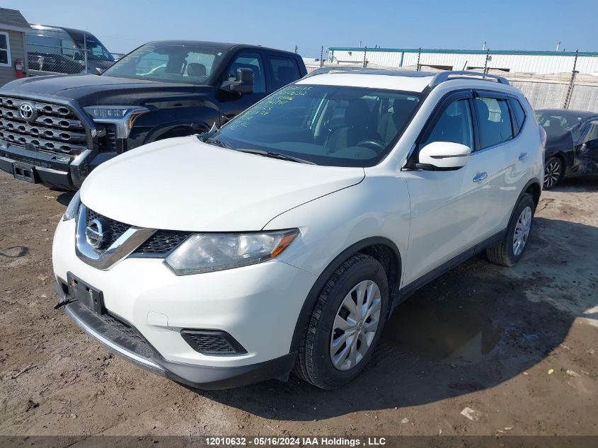 2016 Nissan Rogue S/Sl/Sv VIN: 5N1AT2MT9GC842898 Lot: 12010632