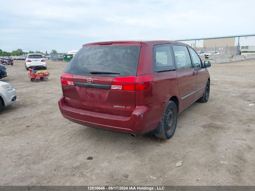 2004 Toyota Sienna Ce VIN: 5TDZA29C64S190872 Lot: 12010648