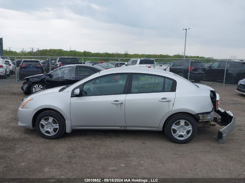 2010 Nissan Sentra 2.0/2.0S/Sr/2.0Sl VIN: 3N1AB6AP1AL685632 Lot: 12010652