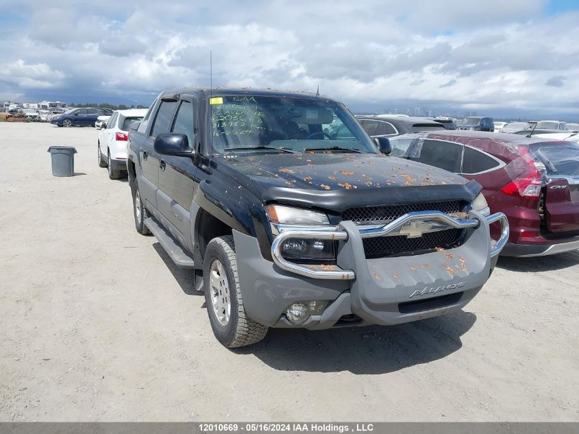 2002 Chevrolet Avalanche VIN: 3GNEK13T72G203663 Lot: 12010669