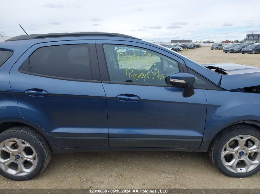 2021 Ford Ecosport Se VIN: MAJ6S3GL3MC442884 Lot: 12010680
