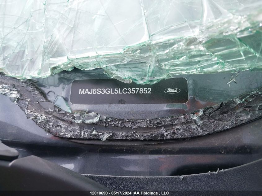 2020 Ford Ecosport VIN: MAJ6S3GL5LC357852 Lot: 12010690