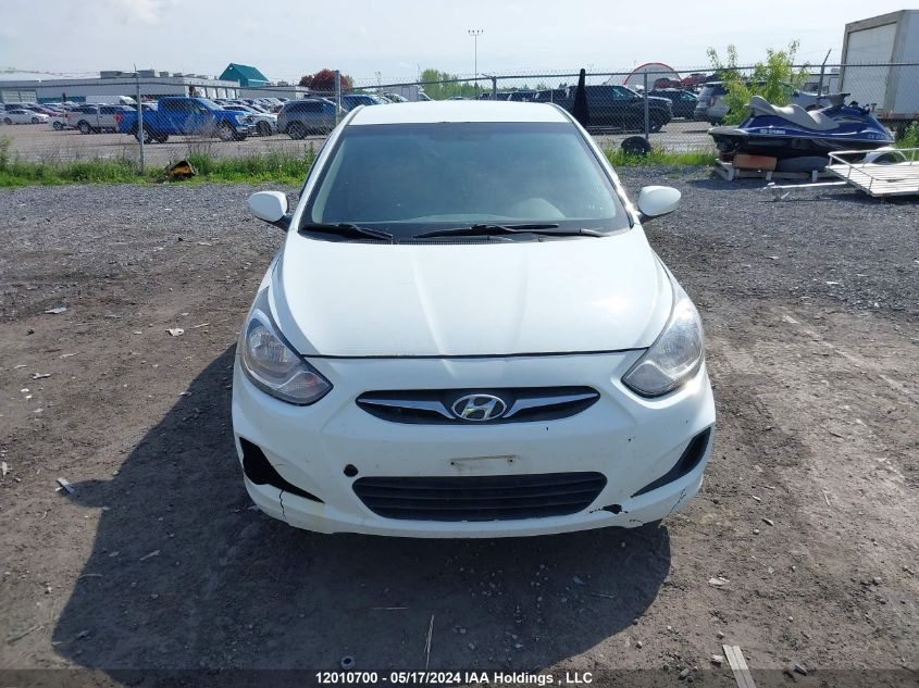 2013 Hyundai Accent Gls/Gs VIN: KMHCT4AE3DU293490 Lot: 12010700