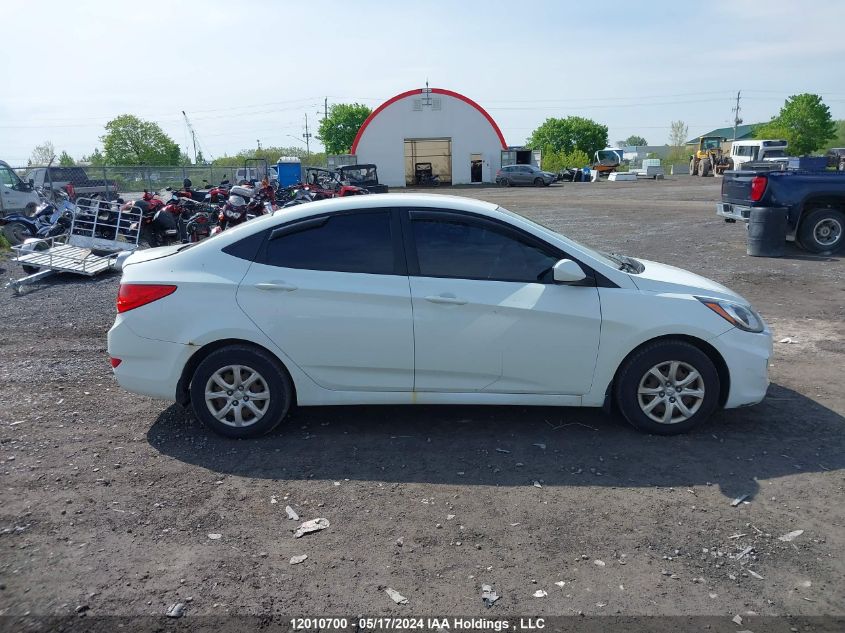 2013 Hyundai Accent Gls/Gs VIN: KMHCT4AE3DU293490 Lot: 12010700