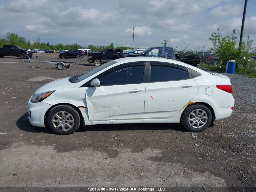 2013 Hyundai Accent Gls/Gs VIN: KMHCT4AE3DU293490 Lot: 12010700