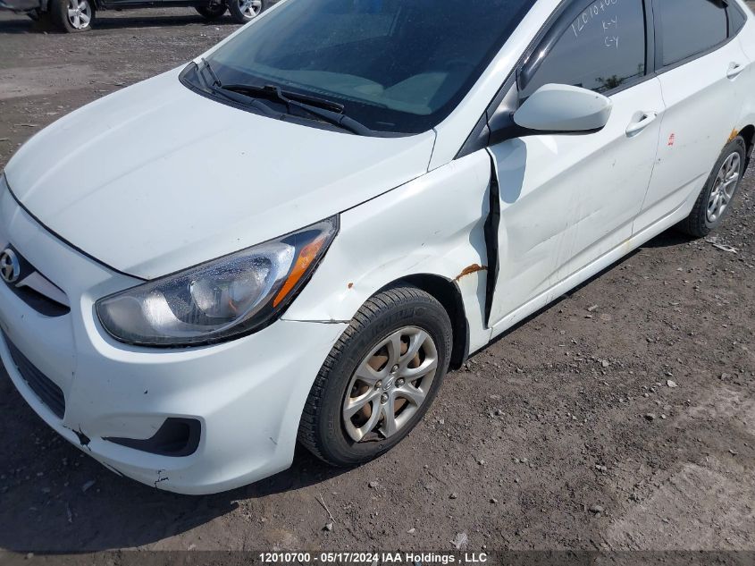 2013 Hyundai Accent Gls/Gs VIN: KMHCT4AE3DU293490 Lot: 12010700