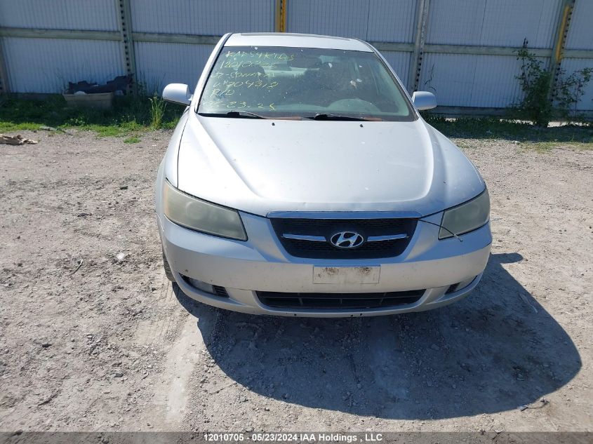 2007 Hyundai Sonata VIN: 5NPET46F17H204318 Lot: 12010705