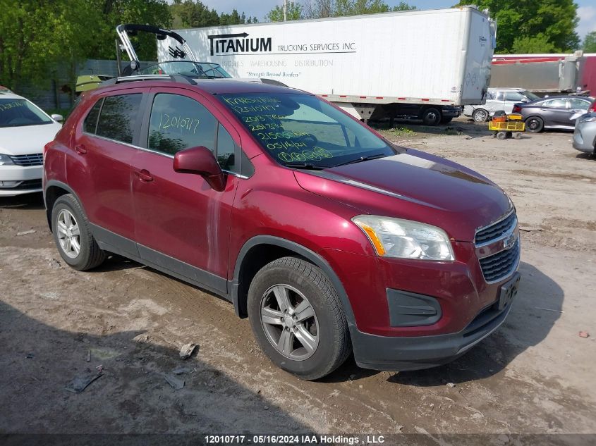 2013 Chevrolet Trax Lt VIN: 3GNCJLSB4DL201894 Lot: 12010717