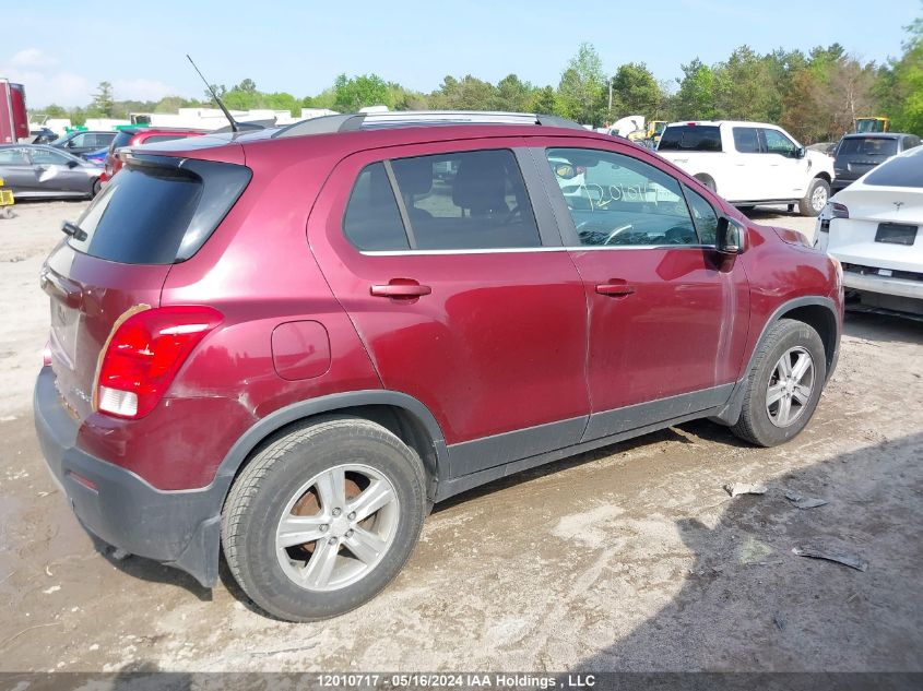 2013 Chevrolet Trax Lt VIN: 3GNCJLSB4DL201894 Lot: 12010717